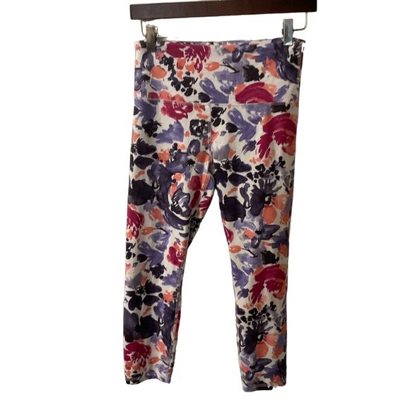 Balance Collection Floral High Waist Moisture Wicking Capri Leggings No Size - Picture 1 of 9